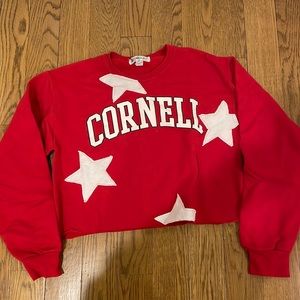 Cornell university sweatshirt crop designer sweatshirt size small